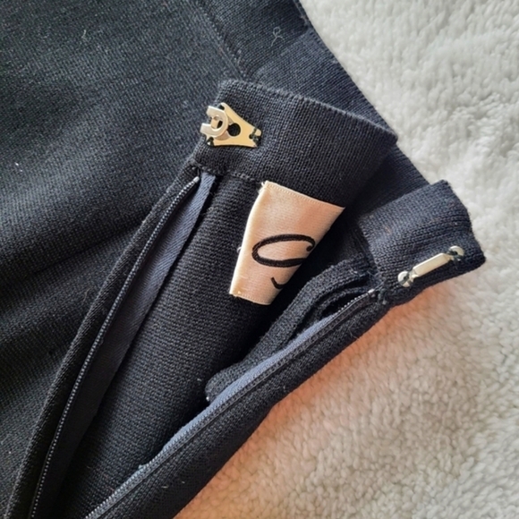 Sabastian Vintage Black Wool Skirt Women's Size 10 - Picture 2 of 7